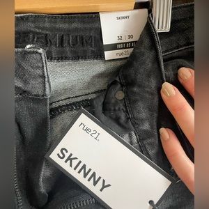 Black Skinny Ripped Jeans